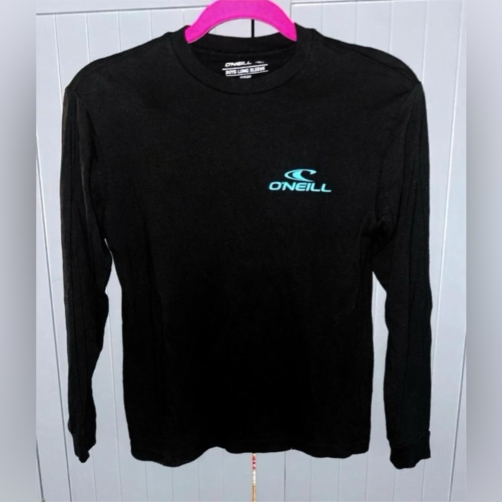 YOUTH O'NEILL LONG SLEEVE TEE BLACK CREW-NECK - SIZE MEDIUM
